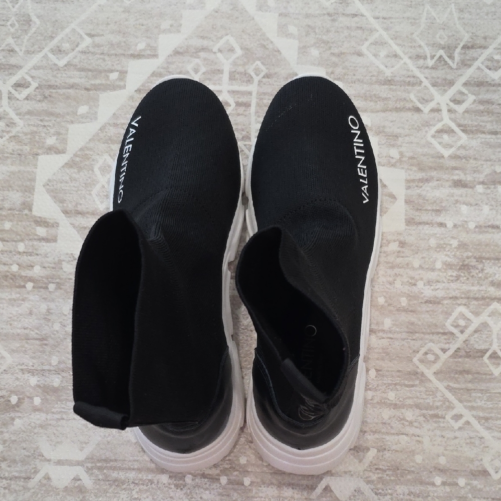 Valentino Black and White Sock Sneakers